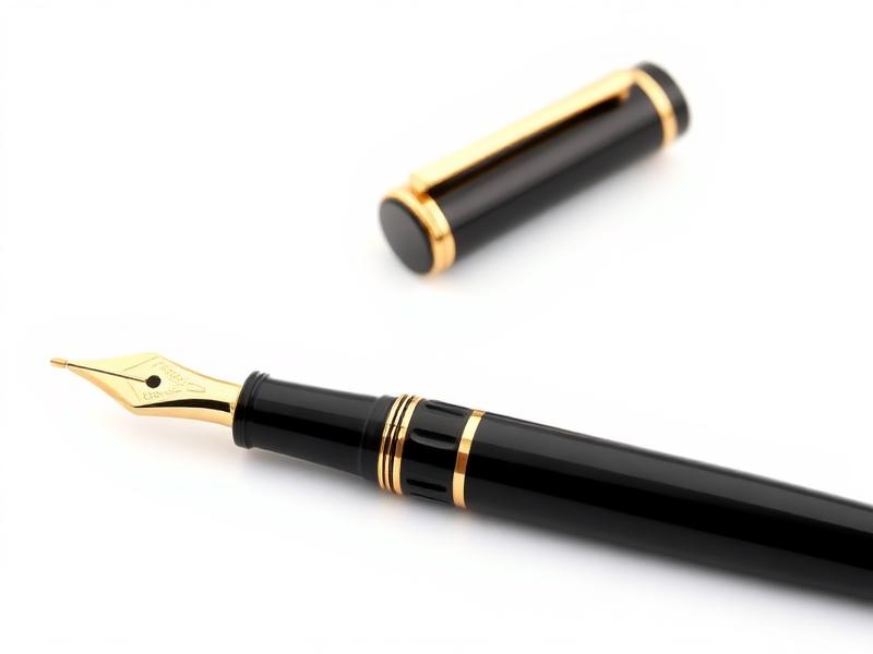 Stylo plume laqué noir & or